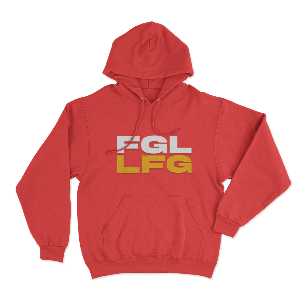 FGL Logo Unisex Hoodie Red FGL Logo Unisex Hoodie Red