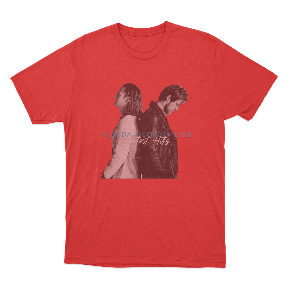 Florida Georgia Line Greatest Hits Unisex T Shirt Red Florida Georgia Line Greatest Hits Unisex T Shirt Red