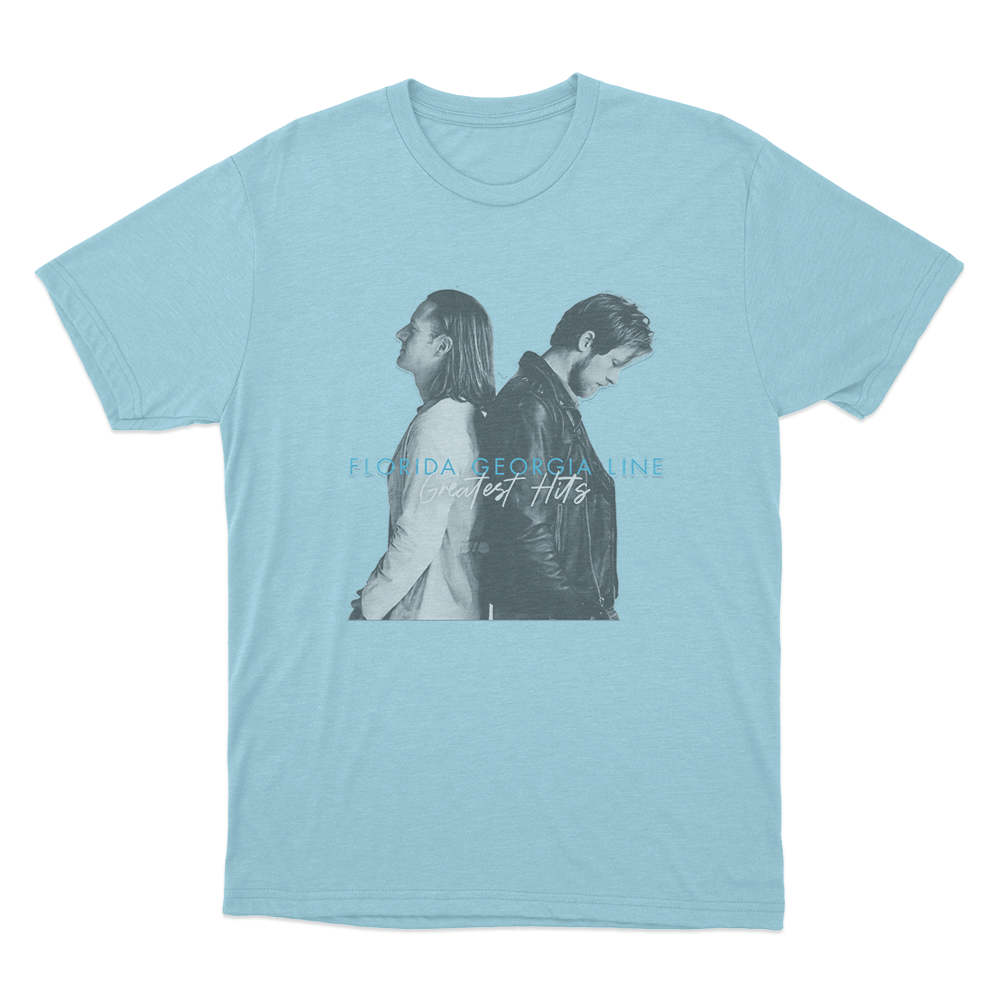 Florida Georgia Line Greatest Hits Unisex T Shirt Sky Blue Florida Georgia Line Greatest Hits Unisex T Shirt Sky Blue
