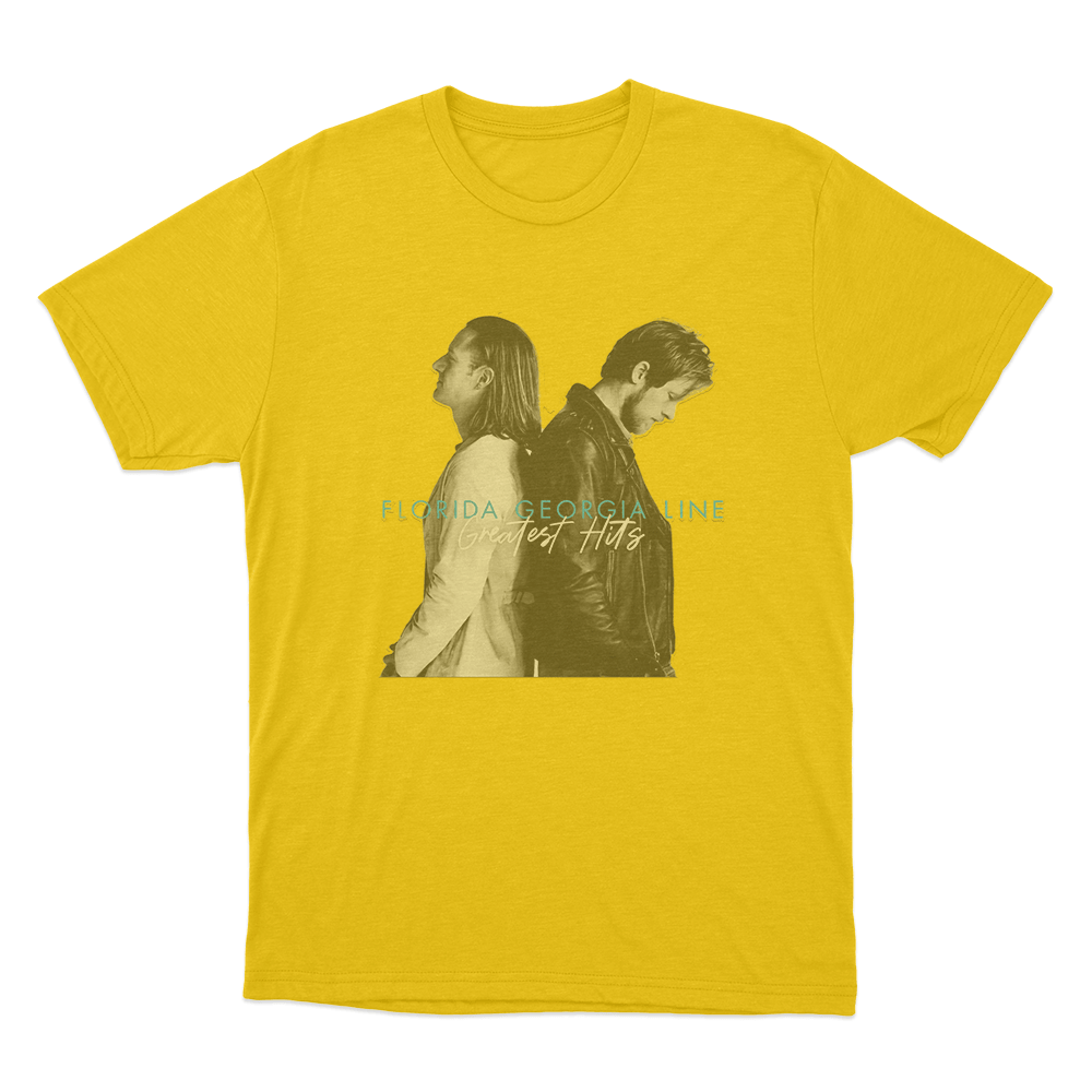 Florida Georgia Line Greatest Hits Unisex T Shirt Yellow Florida Georgia Line Greatest Hits Unisex T Shirt Yellow