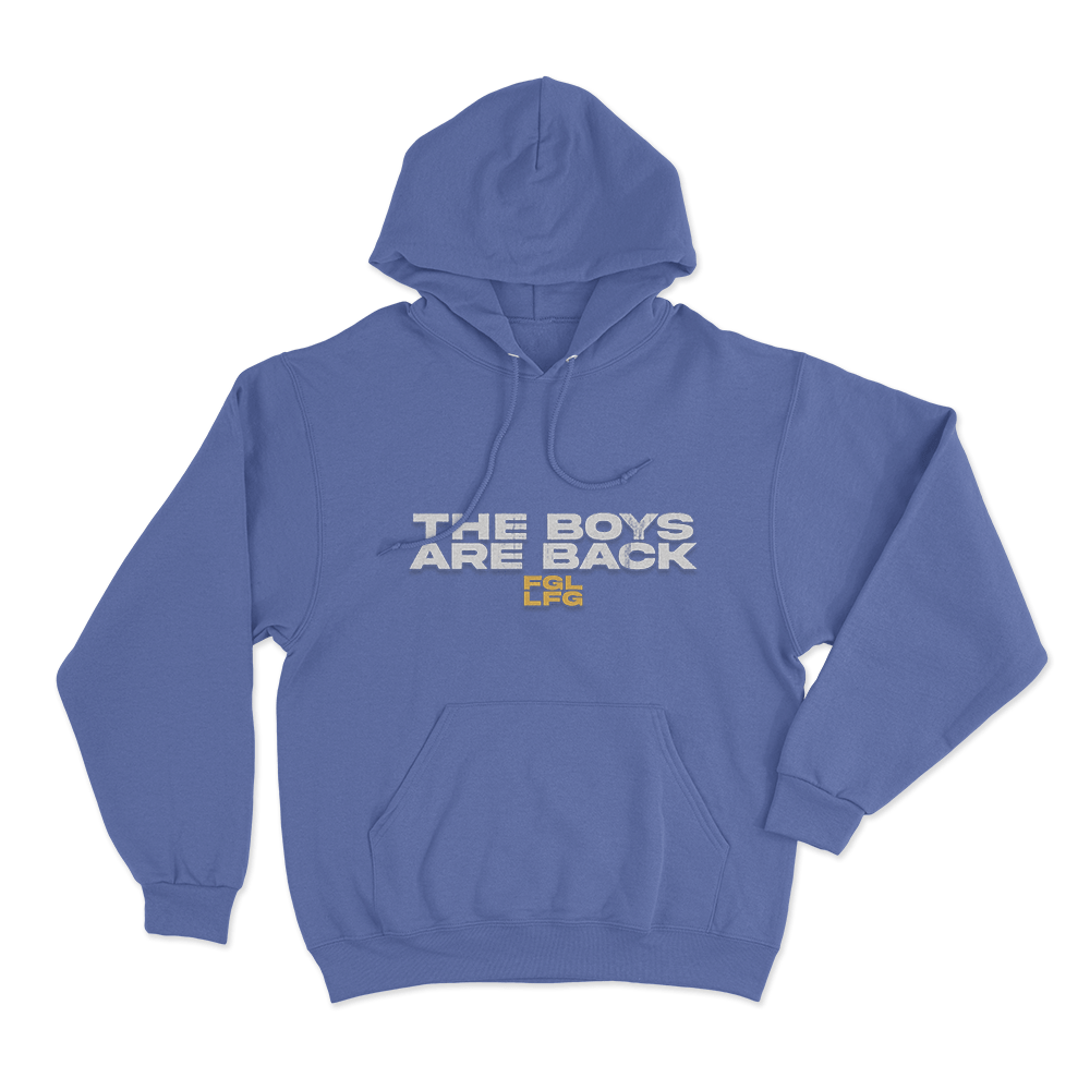 The Boys Are Back Unisex Hoodie Blue The Boys Are Back Unisex Hoodie Blue