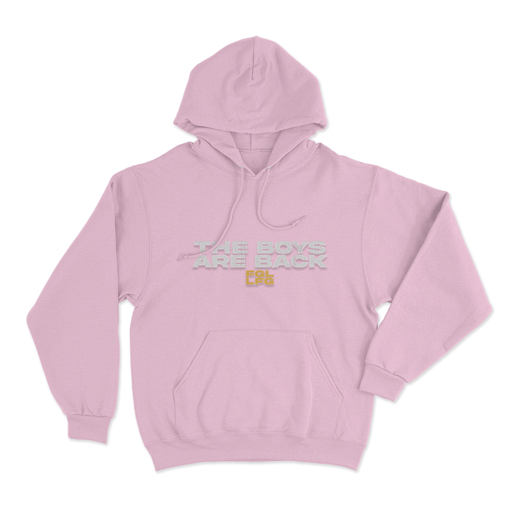 The Boys Are Back Unisex Hoodie Pink The Boys Are Back Unisex Hoodie Pink